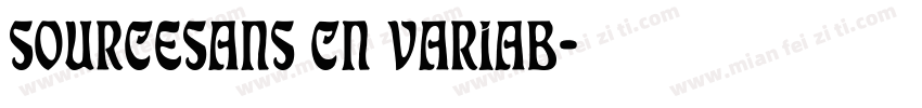 SOURCESANS CN VARIAB字体转换